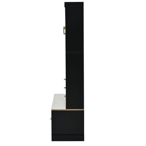 Entryway Hall Tree With Bench And Storage, 5 In 1 Coat Rack