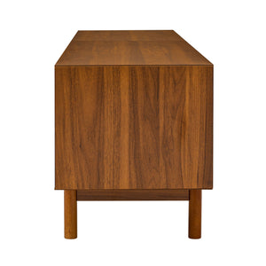 TV Stand For TVs Up To 85", Media Console With 2 Drawers - Walnut