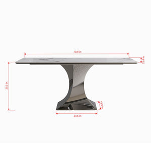 Modern Rectangular Dining Table For 6 With Chairs