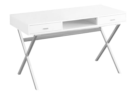 Computer Desk For Home Office, Laptop, Storage Drawers, Glossy Contemporary & Modern - Best Buy Furniture
