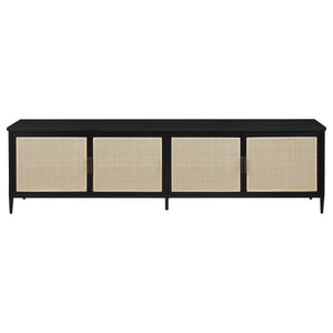 Kenneth - 4 Door TV Stand - Black