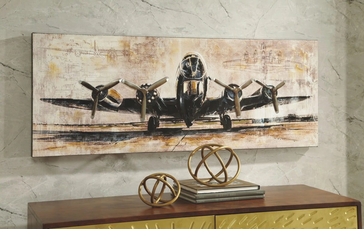 Kalene - Wall Art - Brown / Black - Best Buy Furniture