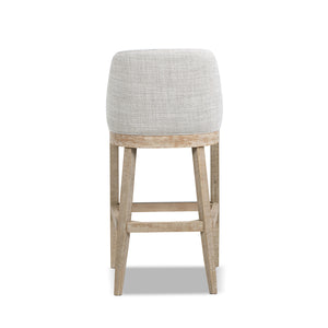 Newport 30.5" Coastal Curved Back Upholstered Barstool