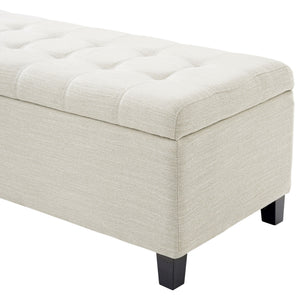 Upholstered Storage Ottoman Bench