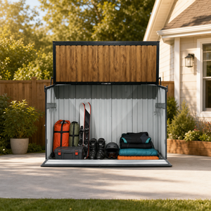 Wood Grain Galvanated Steel Storage Cabinet