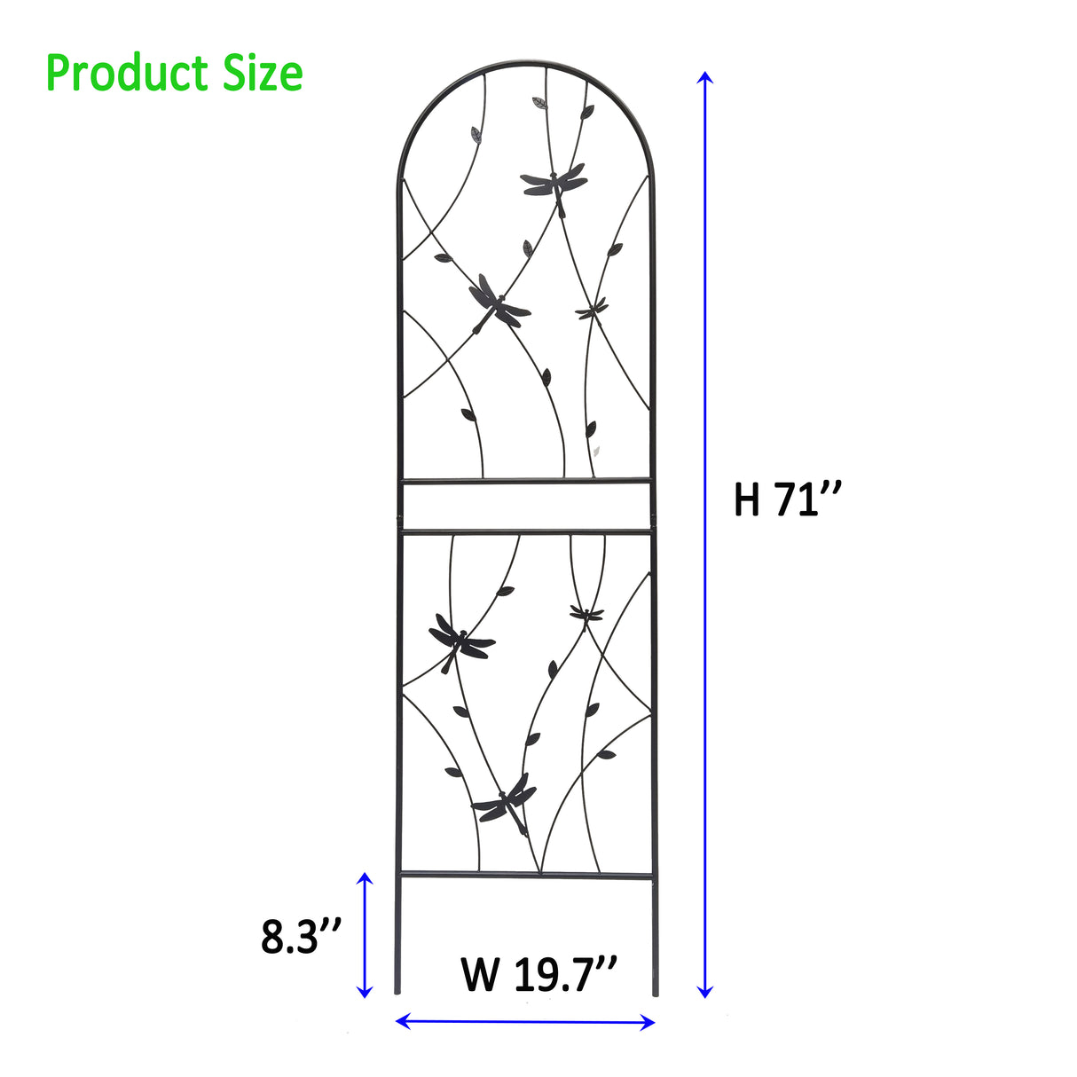 4 Pack Metal Garden Trellis for Climbing Plants