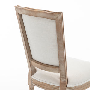 Farmhouse Solid Wood Frame Dining Chairs with Cushioned