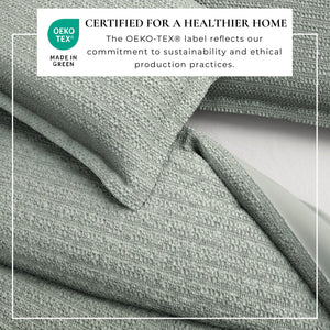 100% Cotton Waffle Weave Duvet Set - Mattea Collection