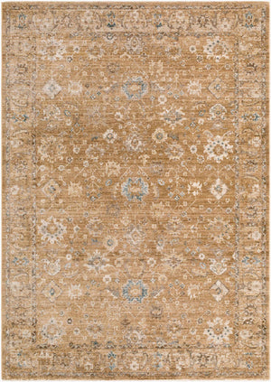 Humana Tan Traditional Area Rug