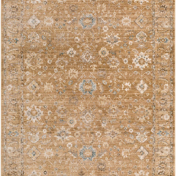 Humana Tan Traditional Area Rug