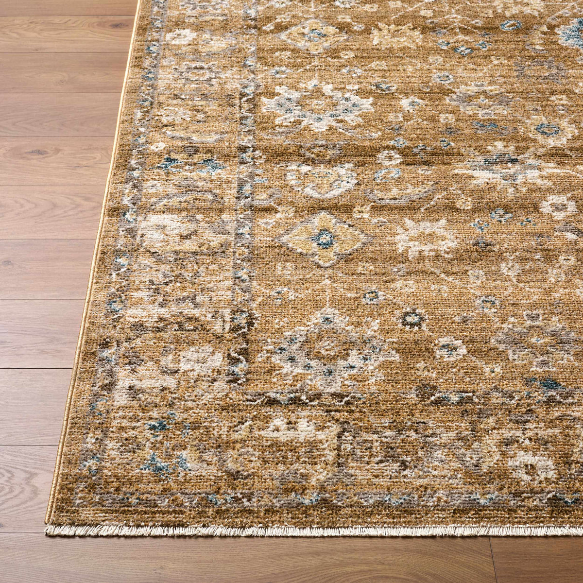 Humana Tan Traditional Area Rug