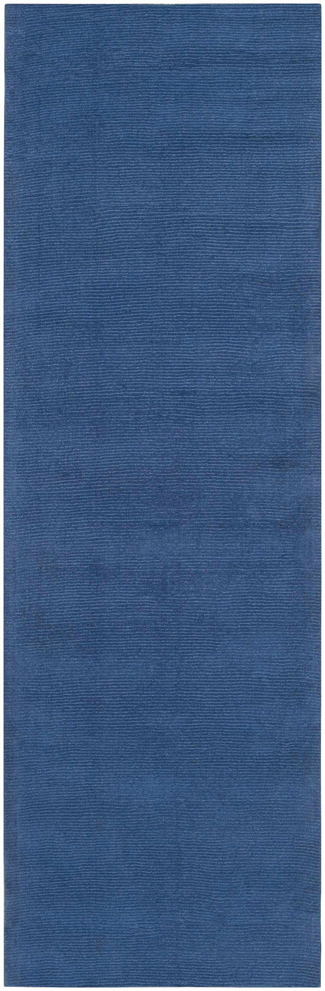 Brockton Solid Blue Wool Rug