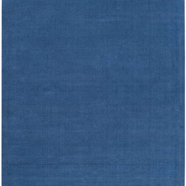 Brockton Solid Blue Wool Rug