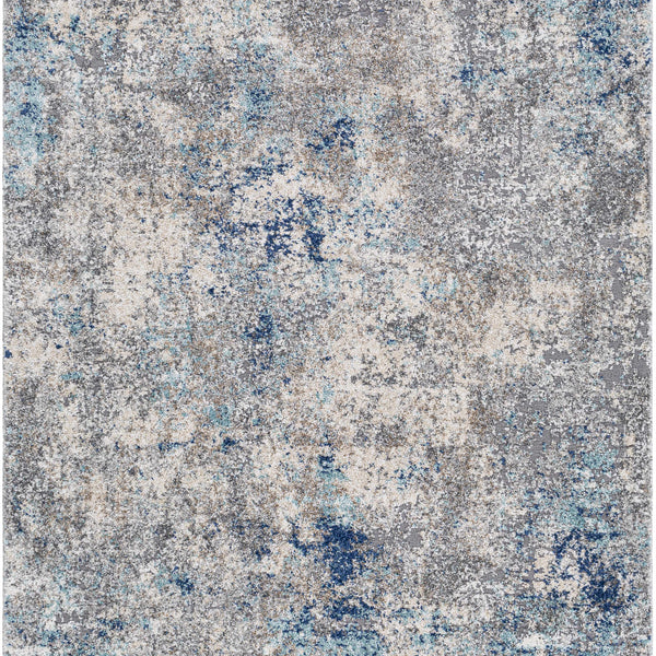Findochty Blue&Gray Abstract Area Rug