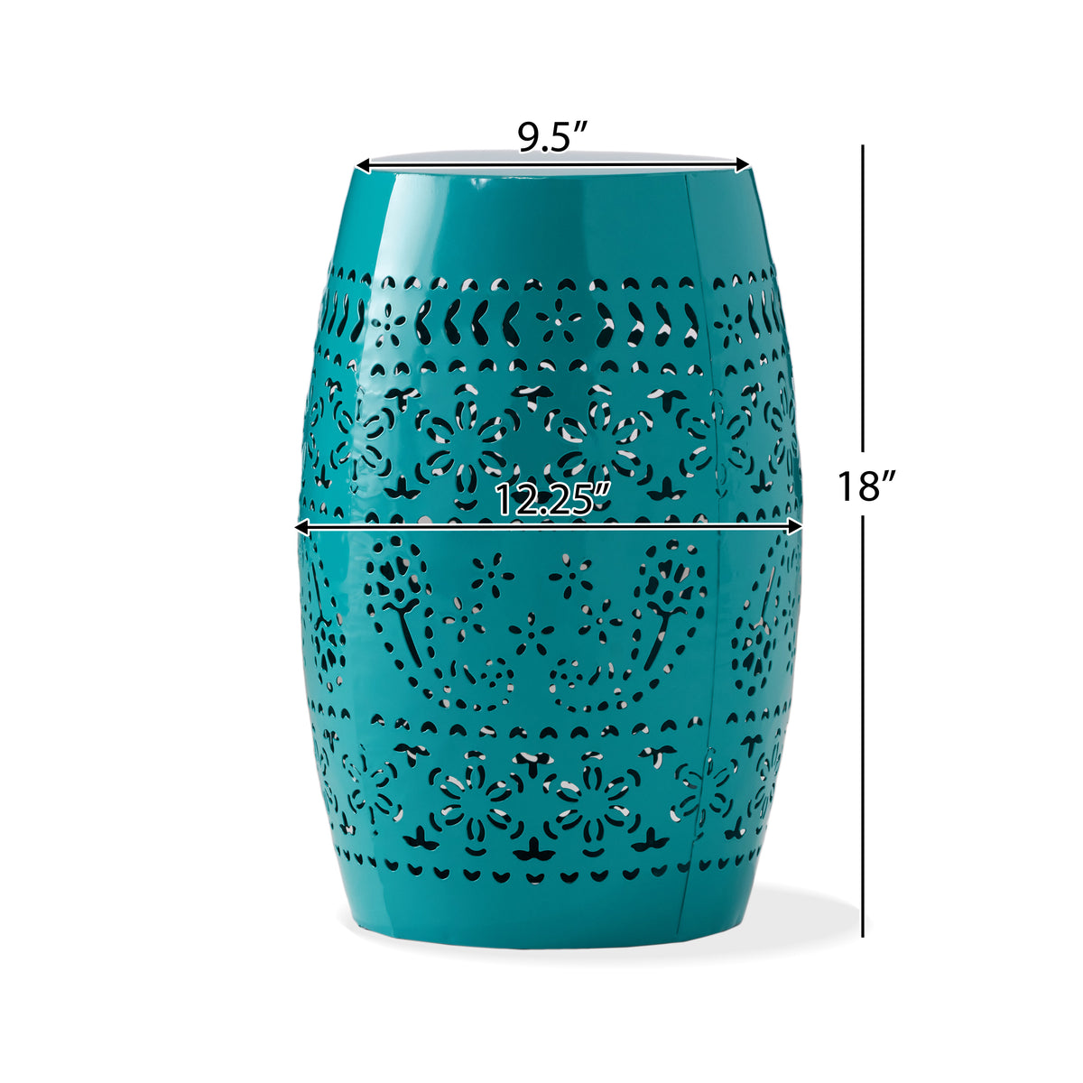 Ruby 12" Metal Outdoor Side Table