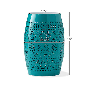Ruby 12" Metal Outdoor Side Table