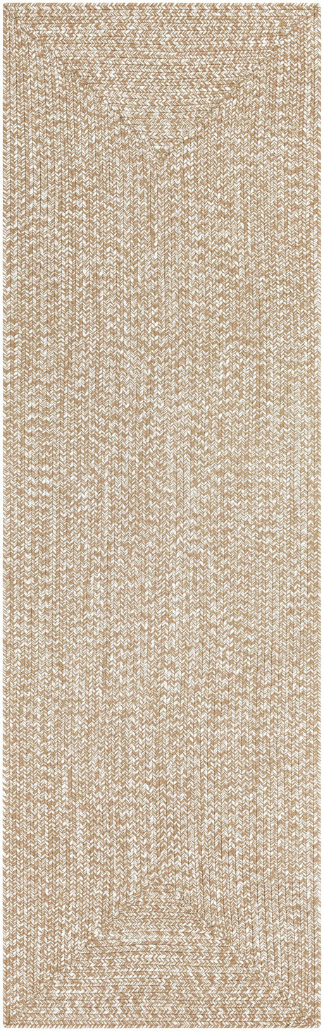 Cream Braided Faux Jute Rug