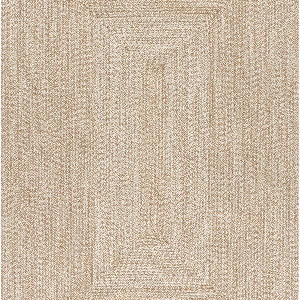 Cream Braided Faux Jute Rug