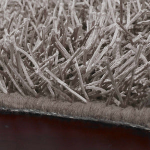 Browder Solid Brown Shag Rug - Clearance