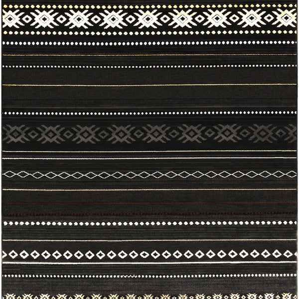 Fogertown Black Western Rug