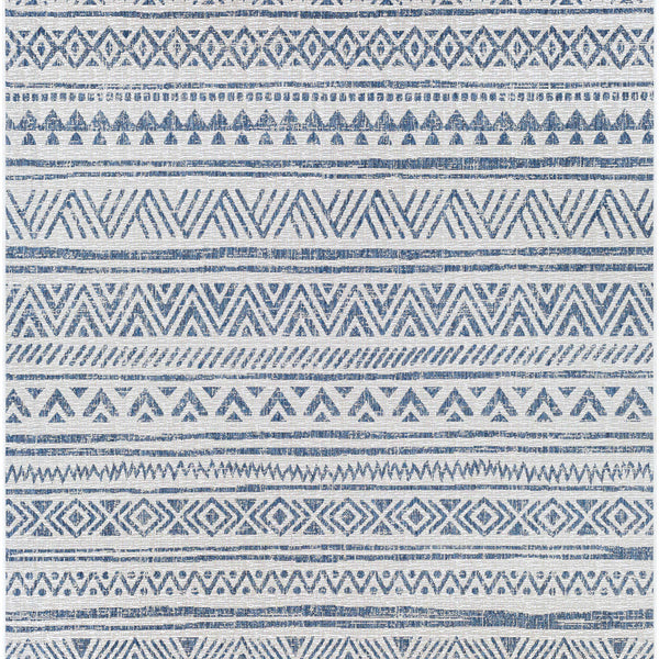 Novato Navy All Over Pattern Performance Rug