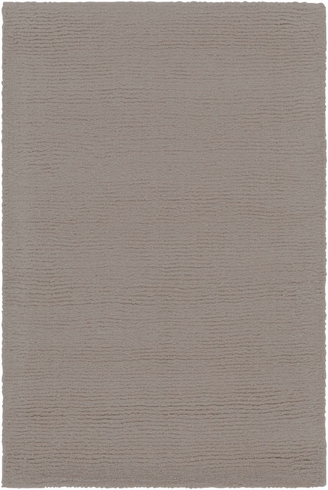Brockton Solid Gray Wool Rug