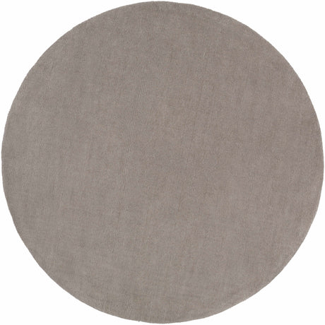 Brockton Solid Gray Wool Rug