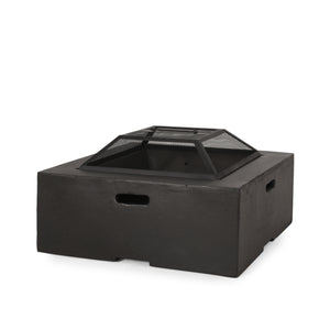 Outdoor 29" Square MgO Wood-Burning Fire Pit