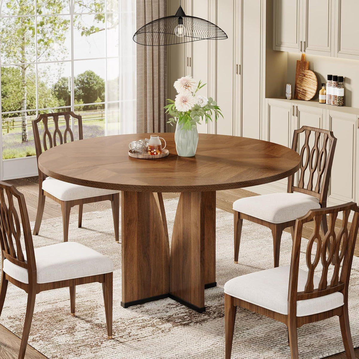 Furniture Furniture Round Compact Dining Table For 4 - view 4