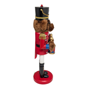 Teddy Bear Drummer Nutcracker