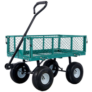 G&H Heavy Duty Steel Garden Cart with Mesh Sides - view 5