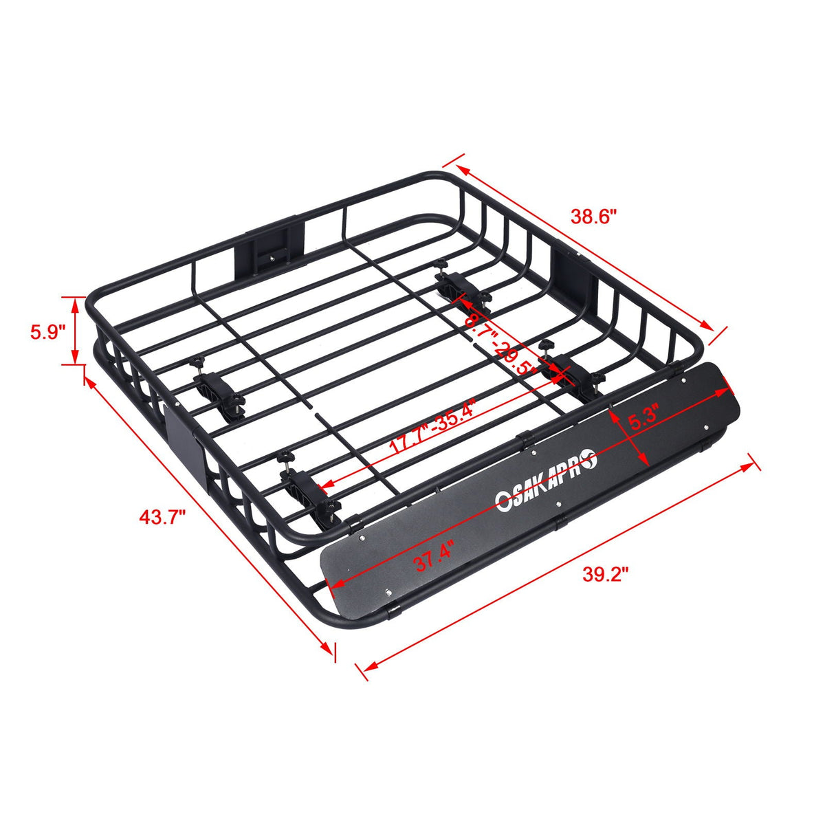 G&H Rooftop Cargo Carrier Basket Steel Universal Fit - view 11