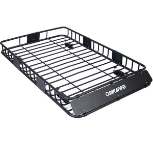 G&H Rooftop Cargo Carrier Basket Steel Universal Fit in Black - view 4