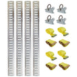 G&H Universal E Track Tie-Down Rail Kit with Rails