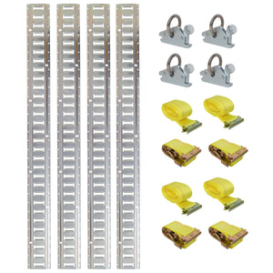 G&H Universal E Track Tie-Down Rail Kit with Rails
