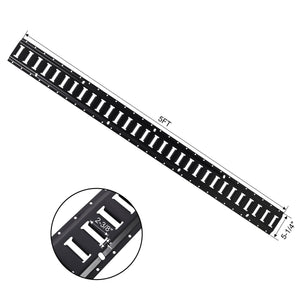 G&H 12 Pieces E Track Tie-Down Rail Kit with Steel Rails and O-Ring Anchors - view 2