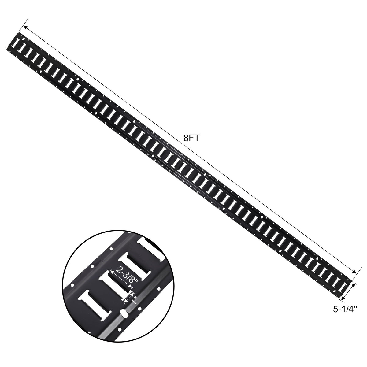 G&H Heavy Duty E Track Tie-Down Rail Kit with Steel O-Ring Anchors - view 3