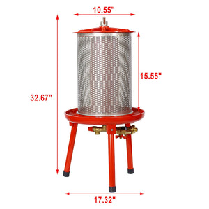 G&H Hydraulic Fruit Wine Apple Press 5.3 Gallon with Stainless Steel Basket - view 3