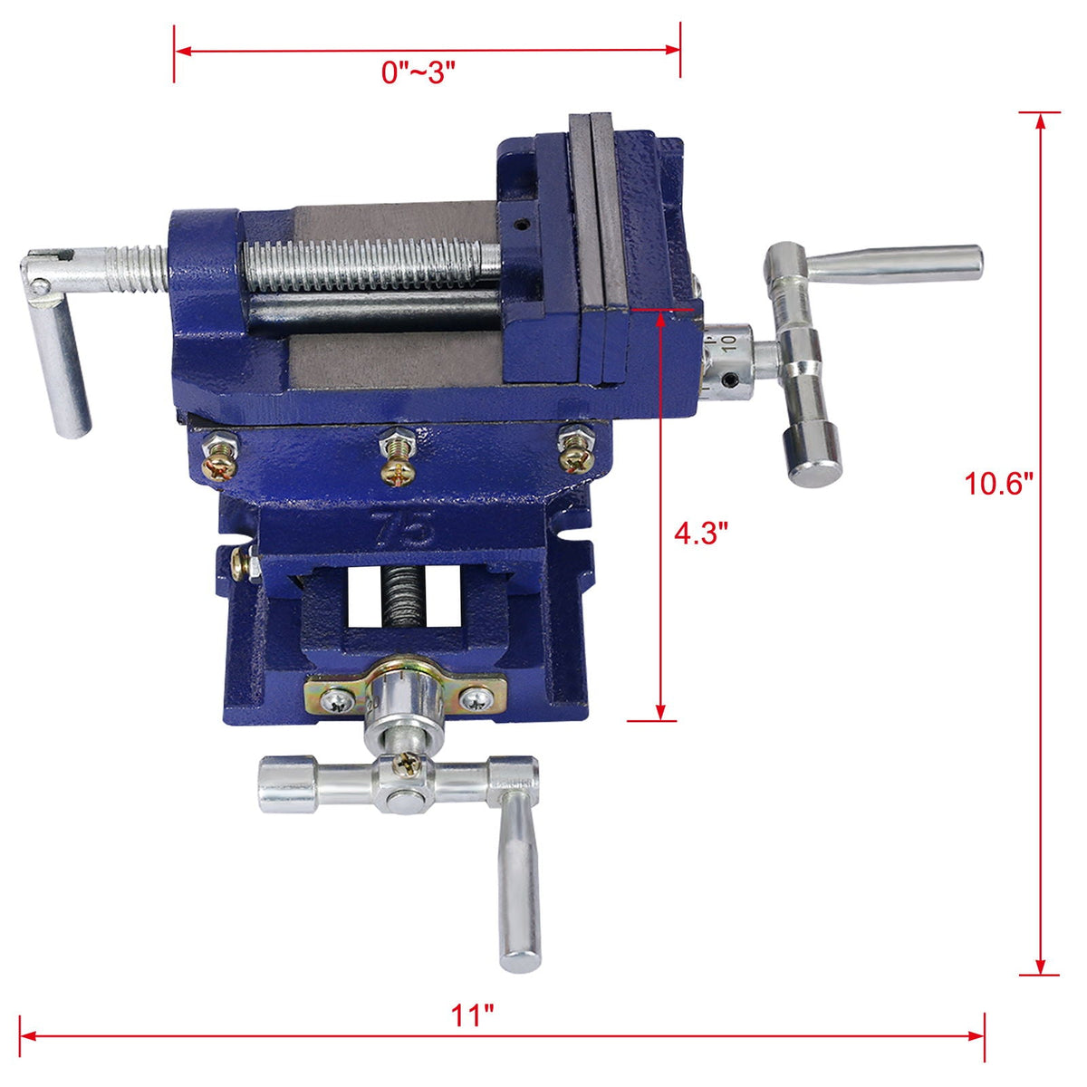 G&H Industrial Quality Cross Slide Vise with Precision Control - view 2
