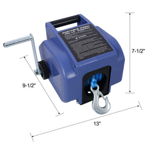 G&H Reversible 12V Electric Trailer Winch with Synthetic Rope - view 2