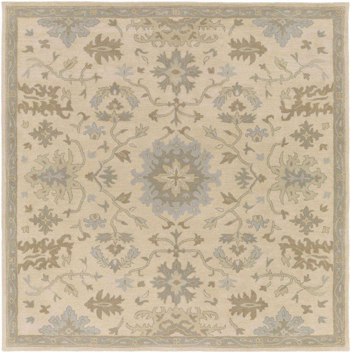 Hazen 1197 Hand Tufted Light Beige Wool Rug