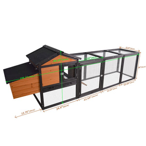 GARDEN STORY Chicken Coop With Run and Nesting Box - view 6