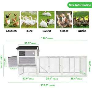 GARDEN STORY Chicken Coop With Run and Nesting Box - view 8