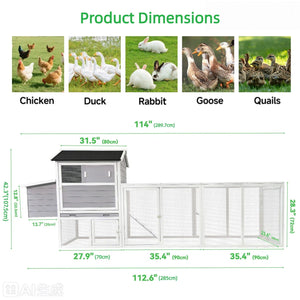 GARDEN STORY Chicken Coop With Run and Nesting Box - view 14