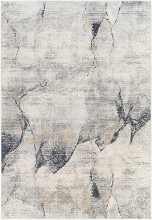 Gasquet Gray Marble Textured Luxe Rug