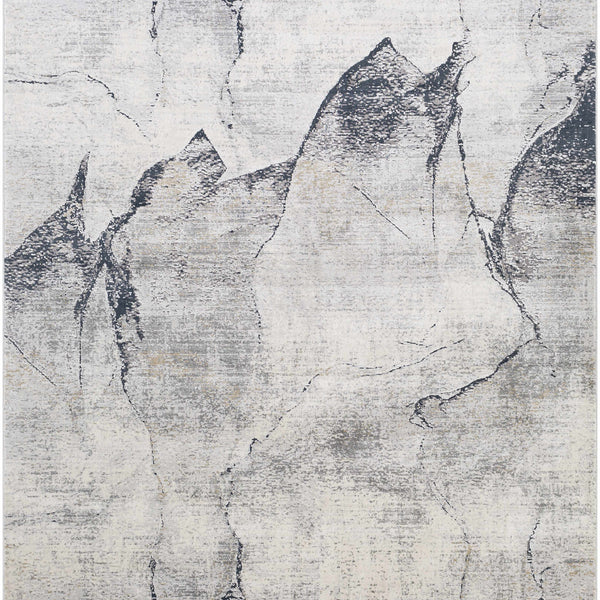 Gasquet Gray Marble Textured Luxe Rug