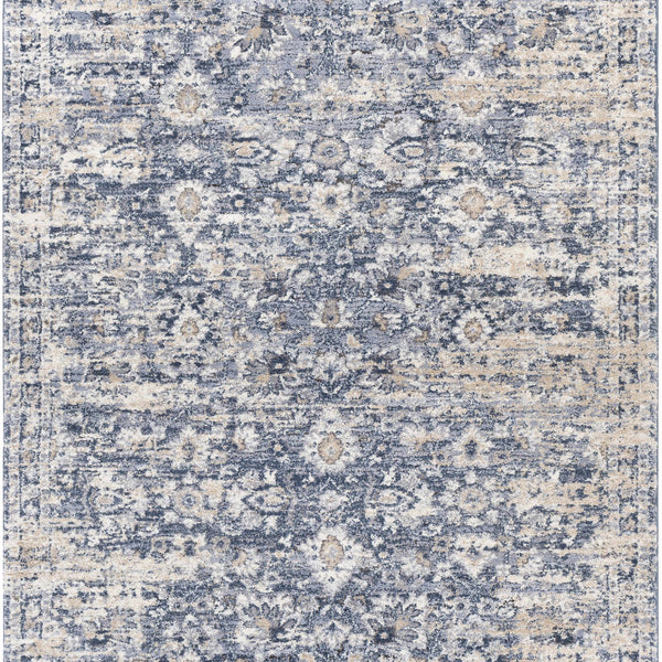 Talihina Denim Damask Area Rug