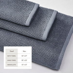 Cotton Textured Bath Towel Set - Acacia Collection