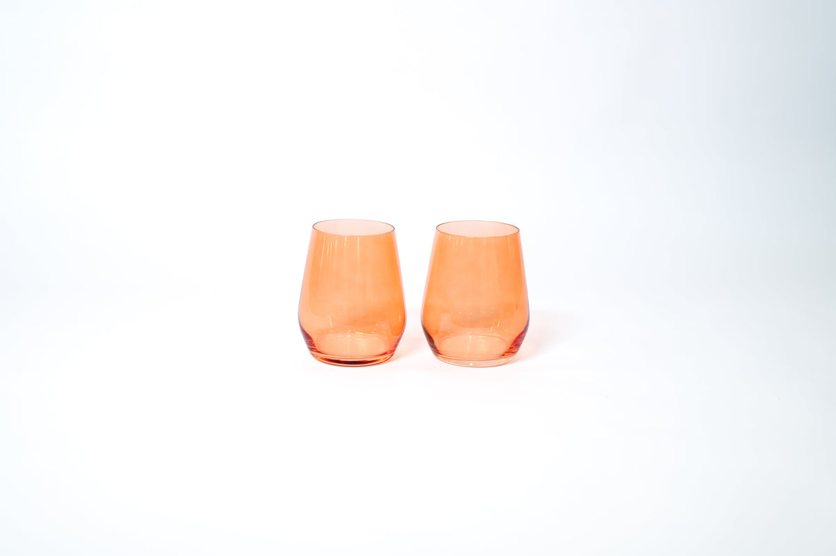 glasshauseco Aperol Orange - Colored Wine Glass - view 6