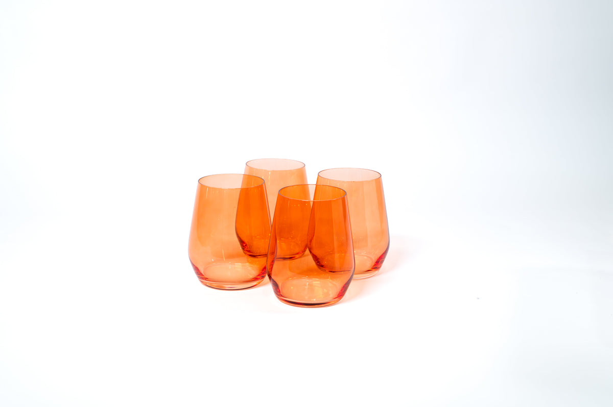glasshauseco Aperol Orange - Colored Wine Glass - view 7